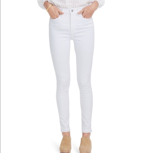 Madewell White High Rise Skinny Jeans size 27 - Picture 7 of 7